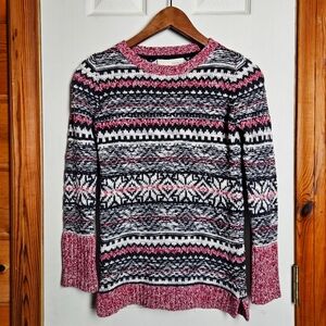 Kaisely Girls US Medium (10-12) Sweater Red White Grey